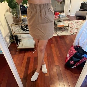 Tan J Crew Work Skirt size medium